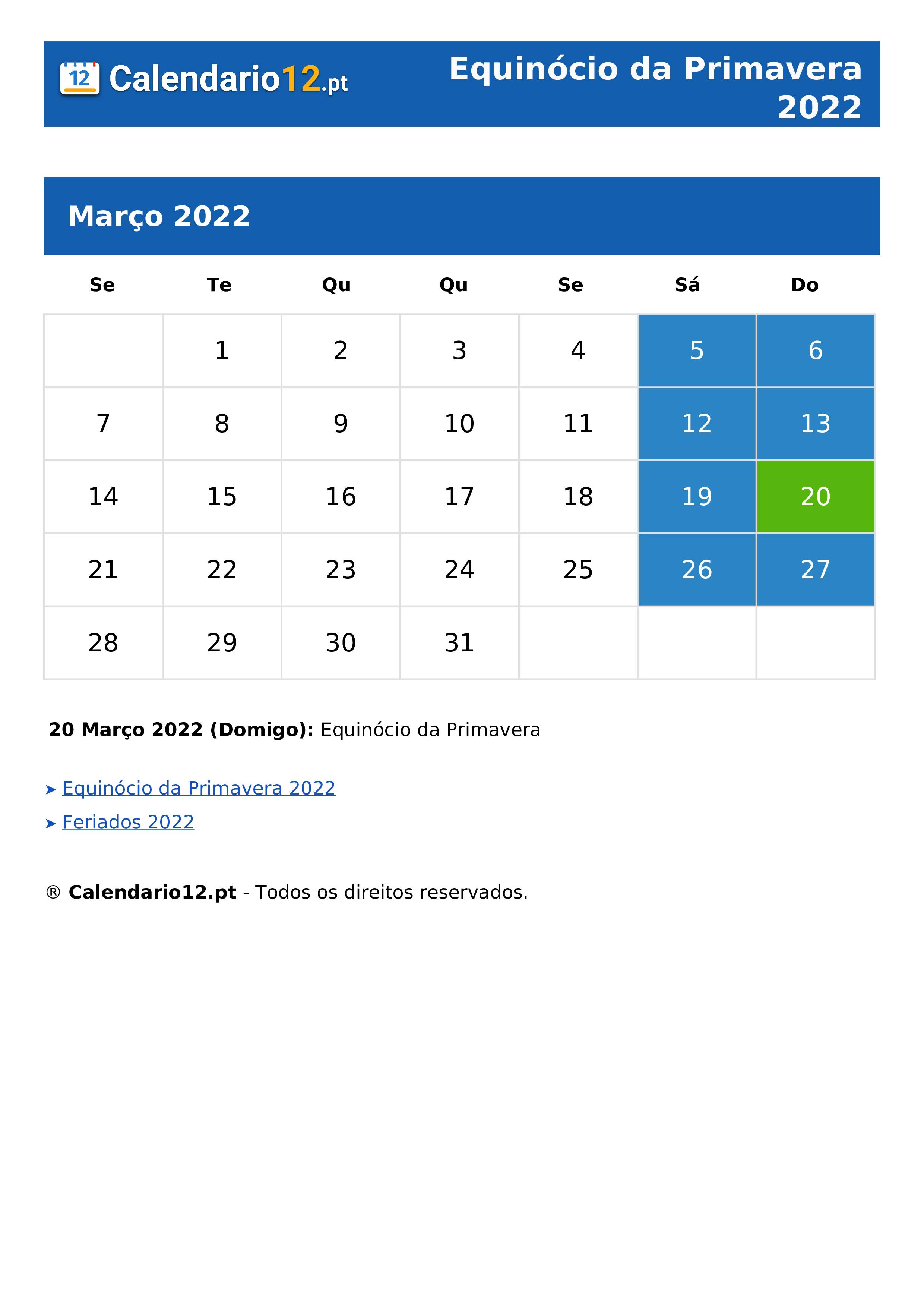 Equinócio da Primavera 2022